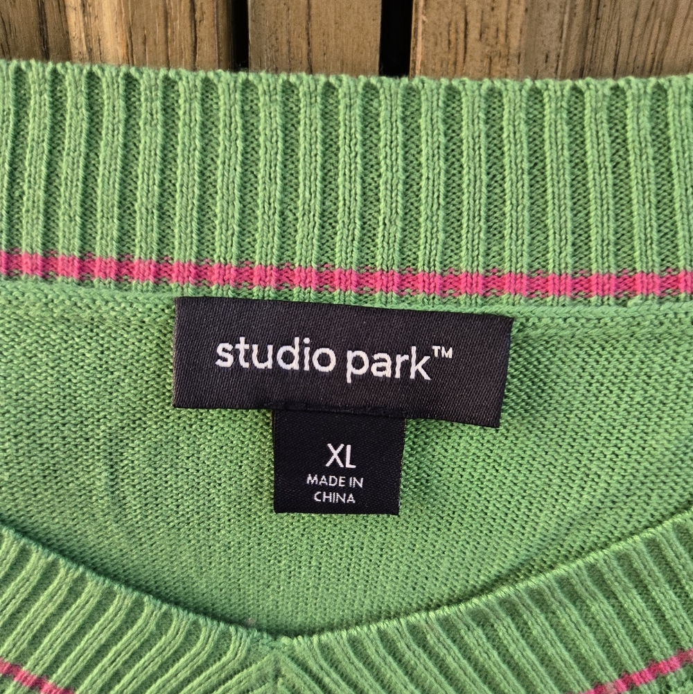 Studio Park Elbow Patch Tunic Sweater - image 3